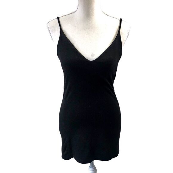 Malia Mills Mini Black Dress Size 6 - Picture 1 of 8